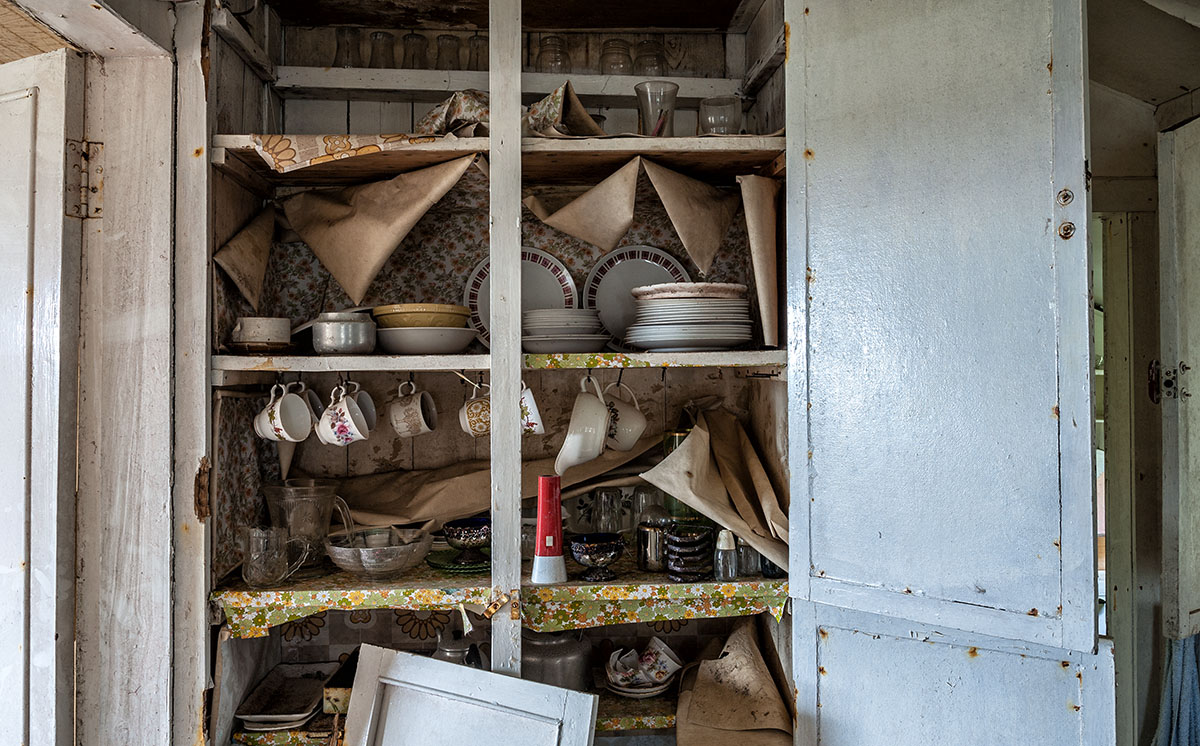 Kitchen Cupboard, abandoned house, isle of lewis, outer hebrides