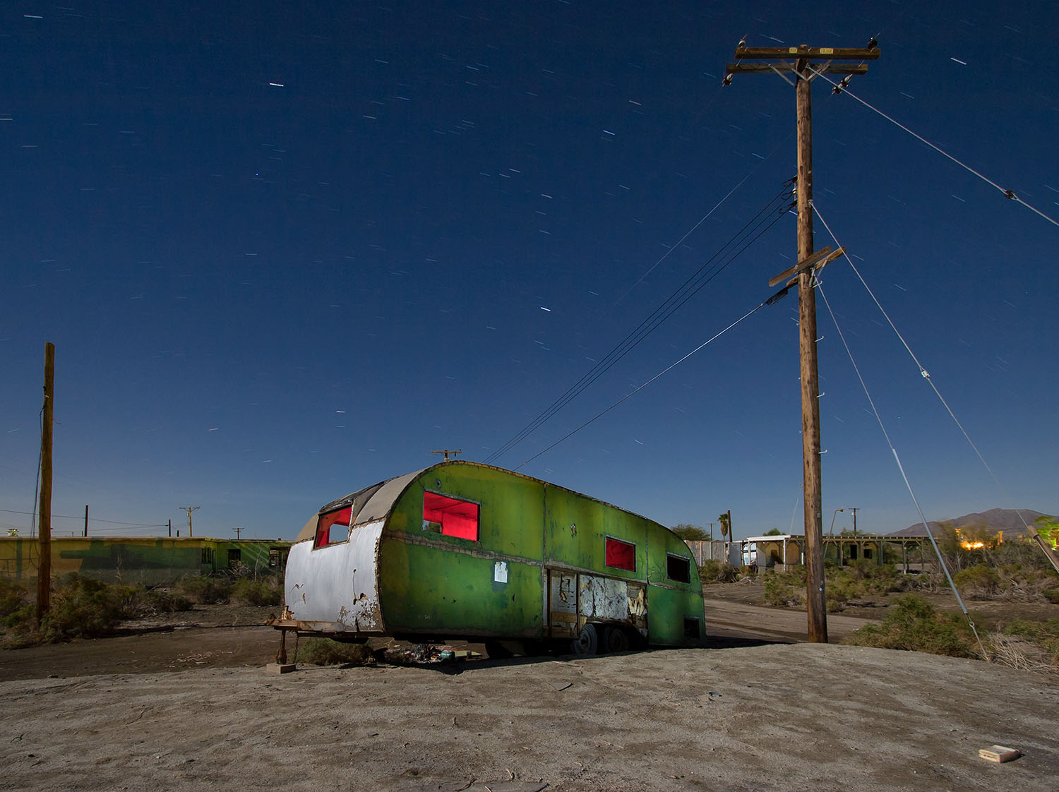 Royal Spartanette, salton sea, caravan, abandoned